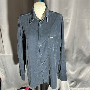 Men Diesel corduroy button up shirt